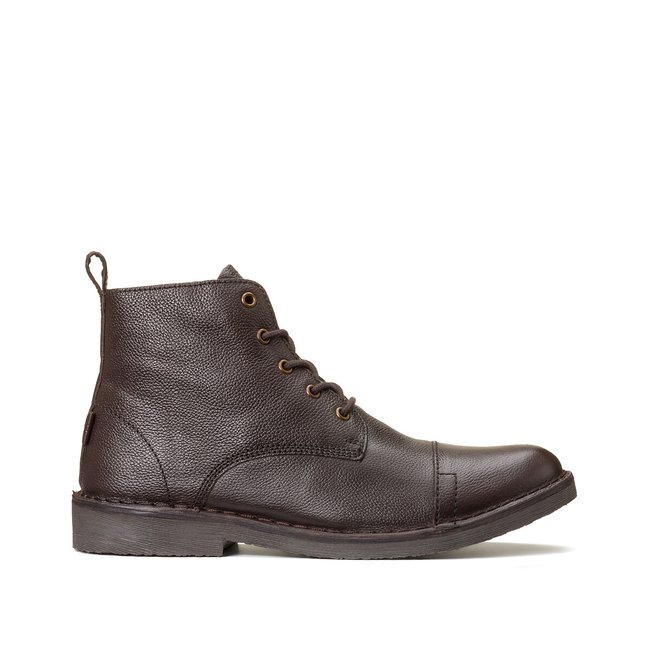 Track Leather Ankle Boots - LEVI'S