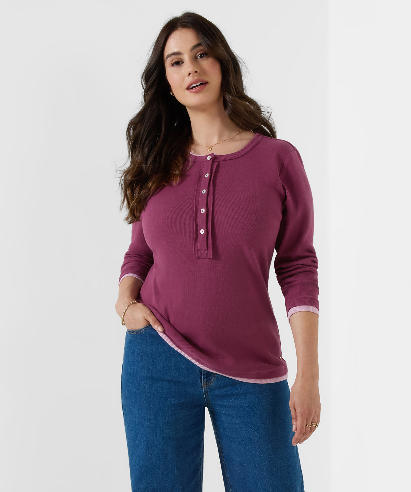 Henley en Jersey Double Épaisseur Margot, JOE BROWNS