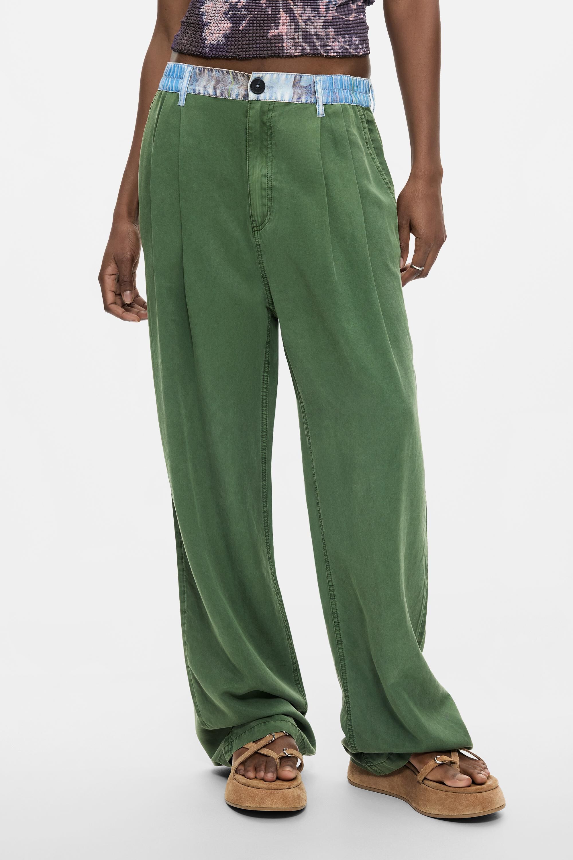 Pantalon combiné en lyocell, DESIGUAL