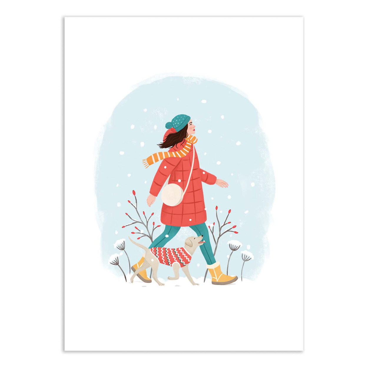 Affiche d'art - Winter Walk - Petra Holikova, WALL EDITIONS