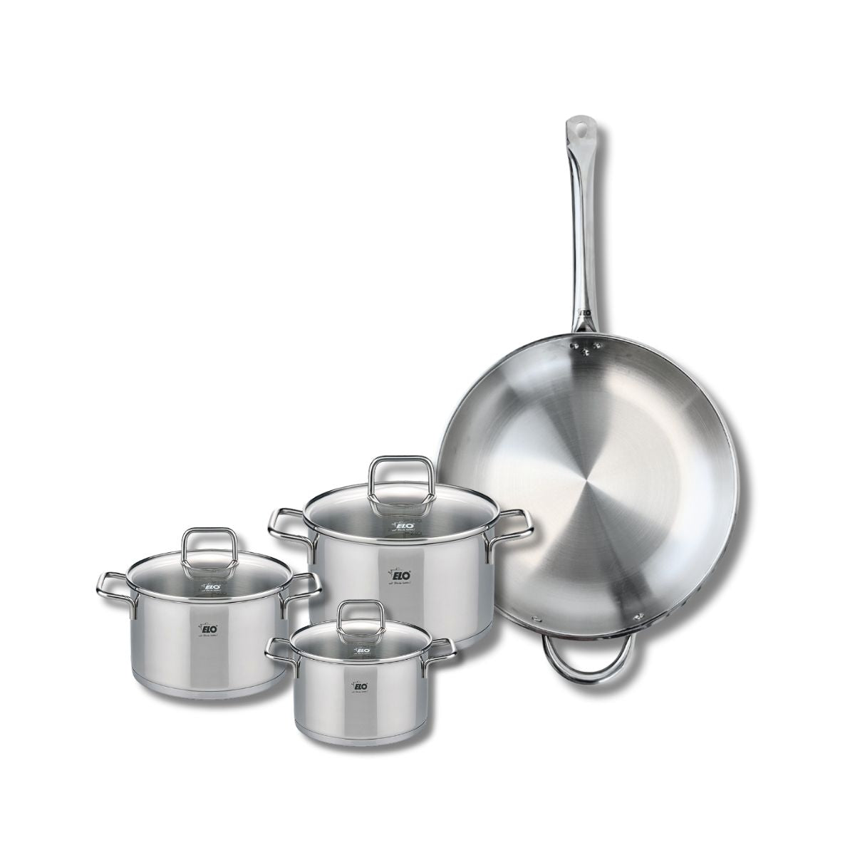 Batterie 1 poêle 32cm + 3 faitouts 14/16/20cm PROFI CITRIN, ELO