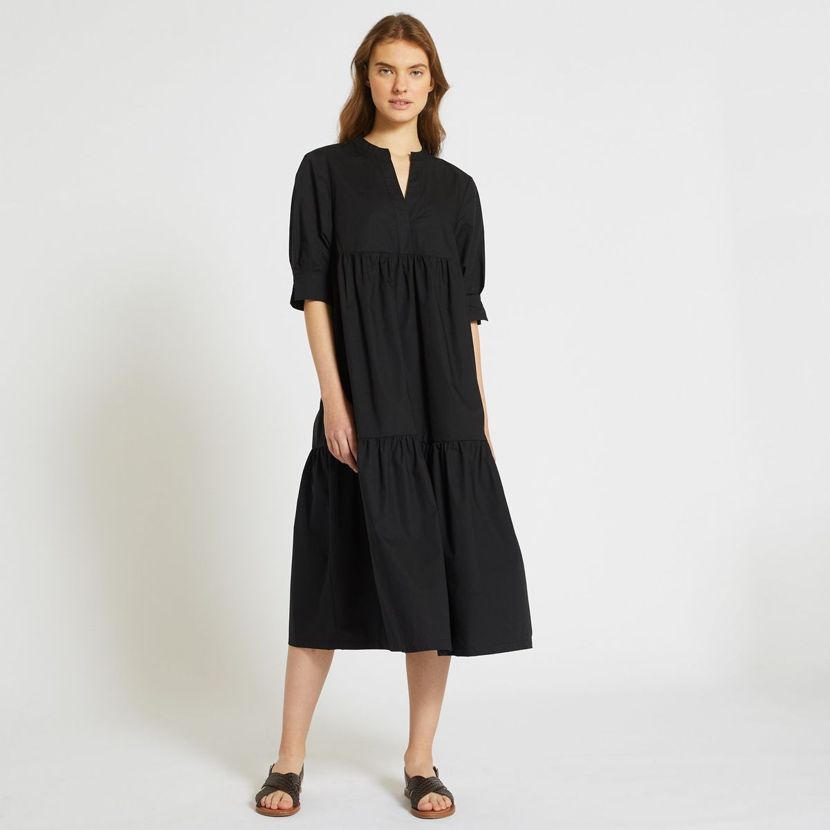 Monoprix robe 2025 noire longue