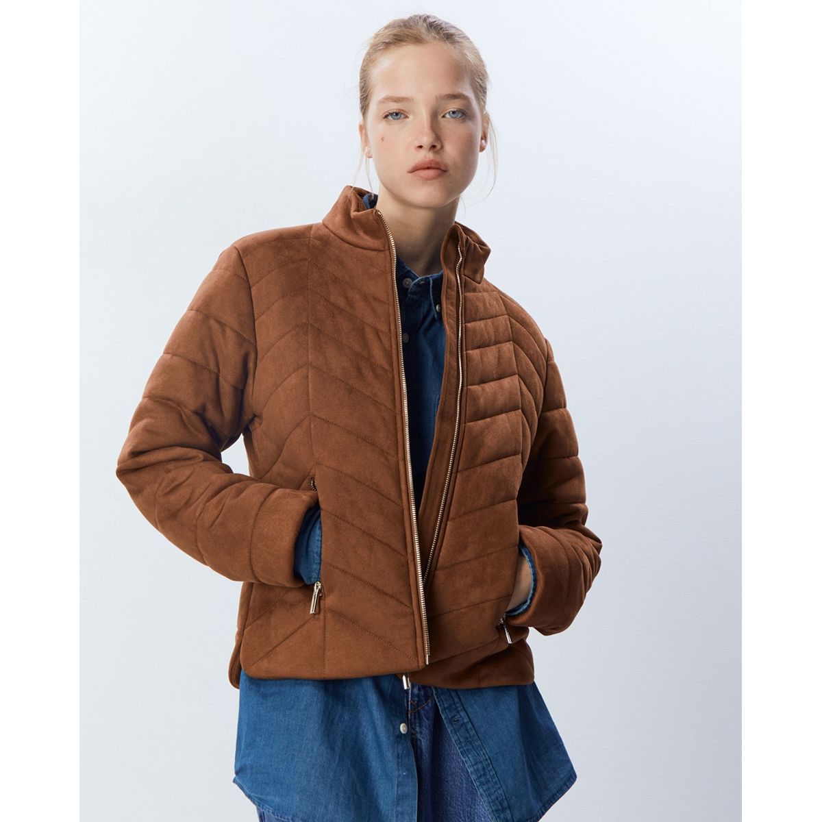 Veste faux daim discount femme