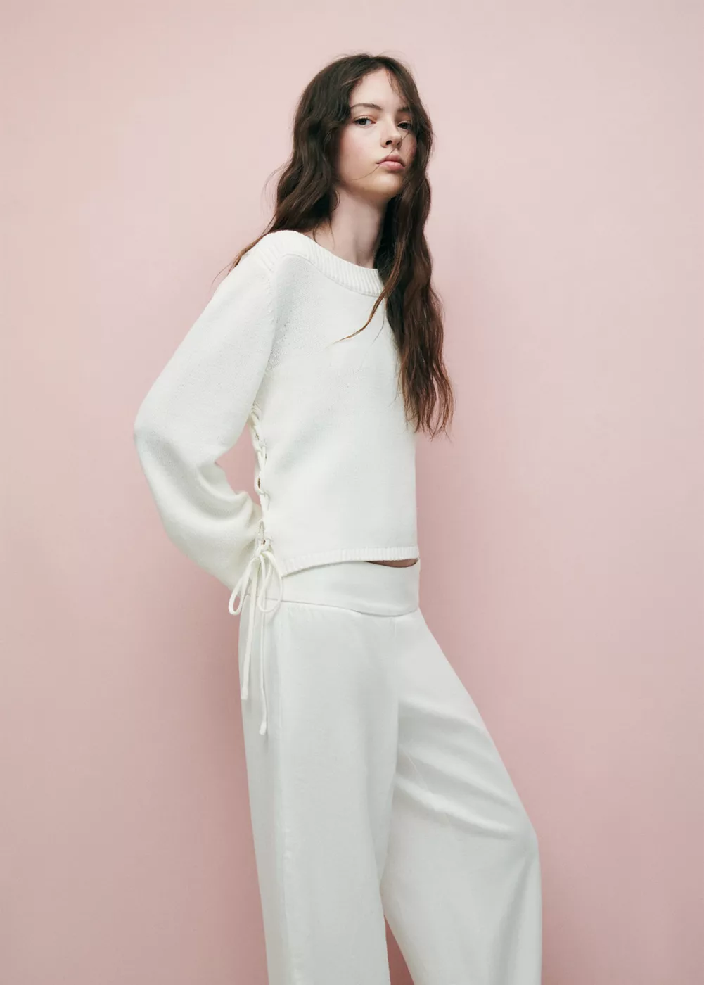 Pull maille ouvertures nœuds, MANGO TEEN