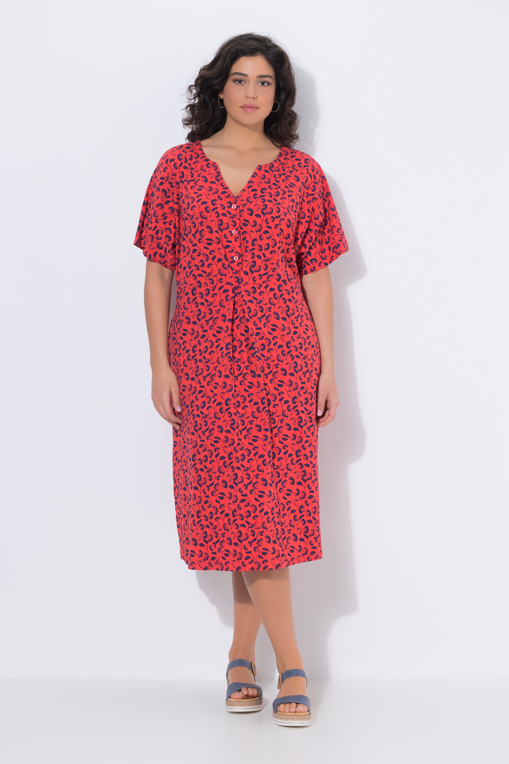 Robe midi motif fraises, ULLA POPKEN