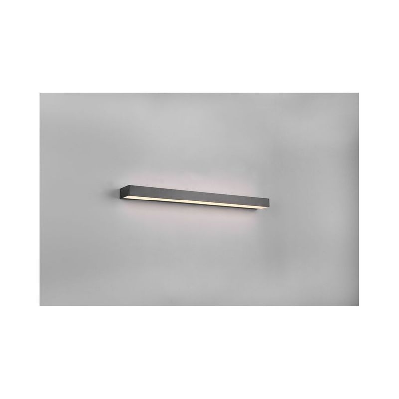 applique salle de bain rocco noir mat 1x8w smd led