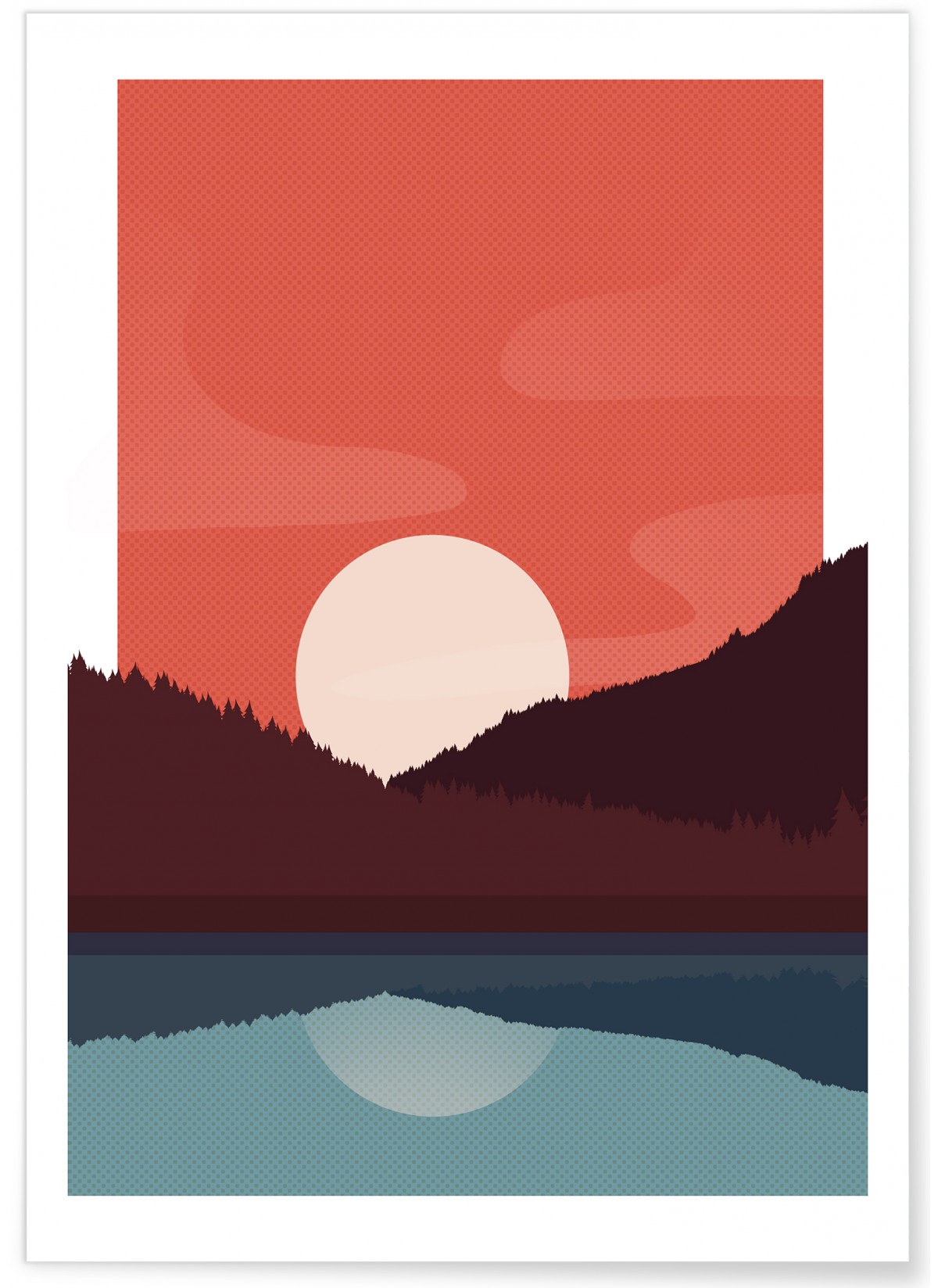 Poster Landscape Sunset, L'AFFICHERIE