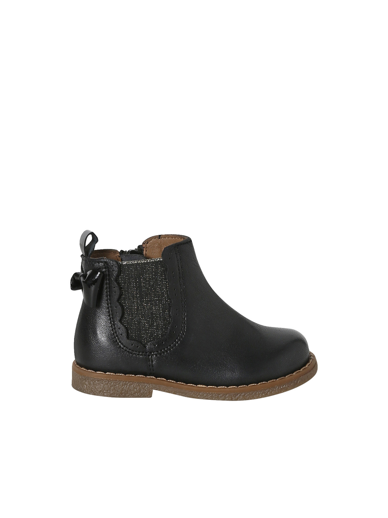 Chaussures premiers pas boots cuir, VERTBAUDET