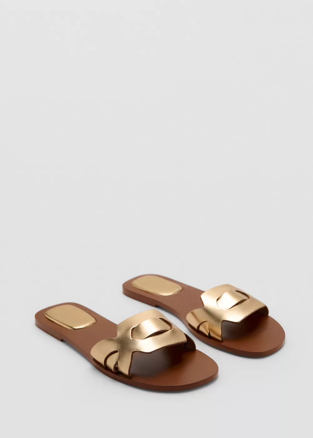 Sandales lanières cuir, MANGO TEEN