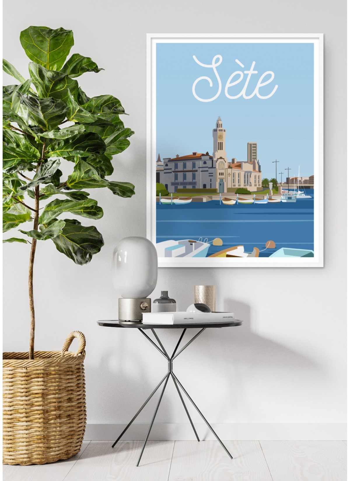 Autocollant Ville De Sète - Sticker Décoration, Fabriqué En France, Neuf, Idée Déco Originale