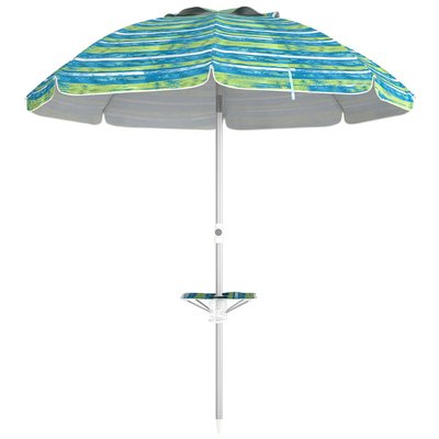 Parasol inclinable de plage UV50+ Ø190 cm sac porte-gobelets inclus OUTSUNNY
