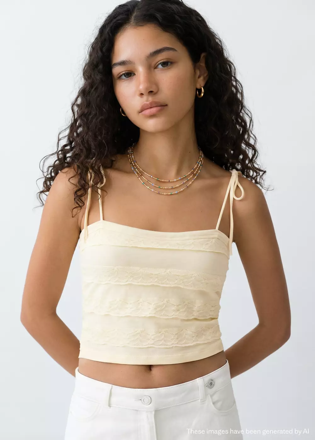 Top maille volants, MANGO TEEN