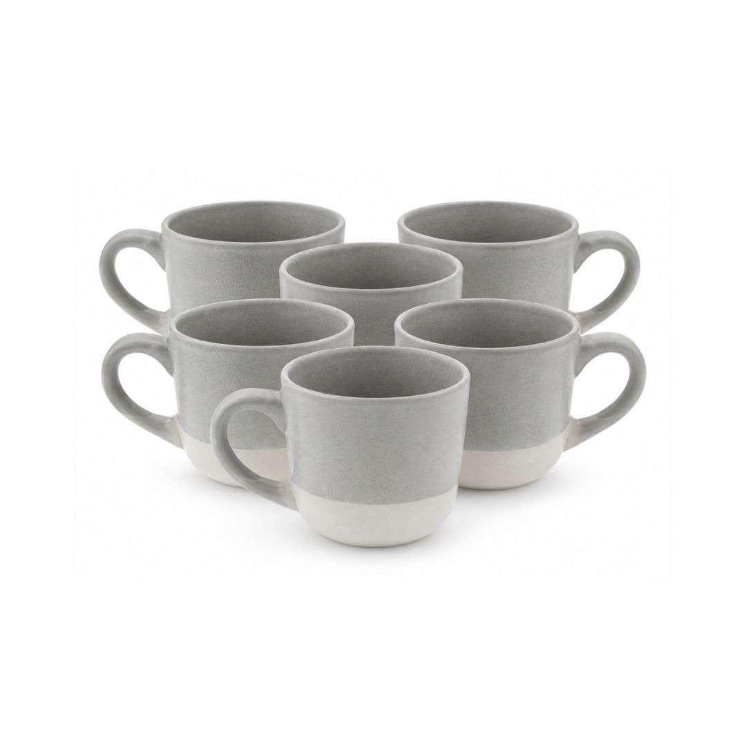 Lot de 6 tasses, TERRE DE SIENNE, ARTIME