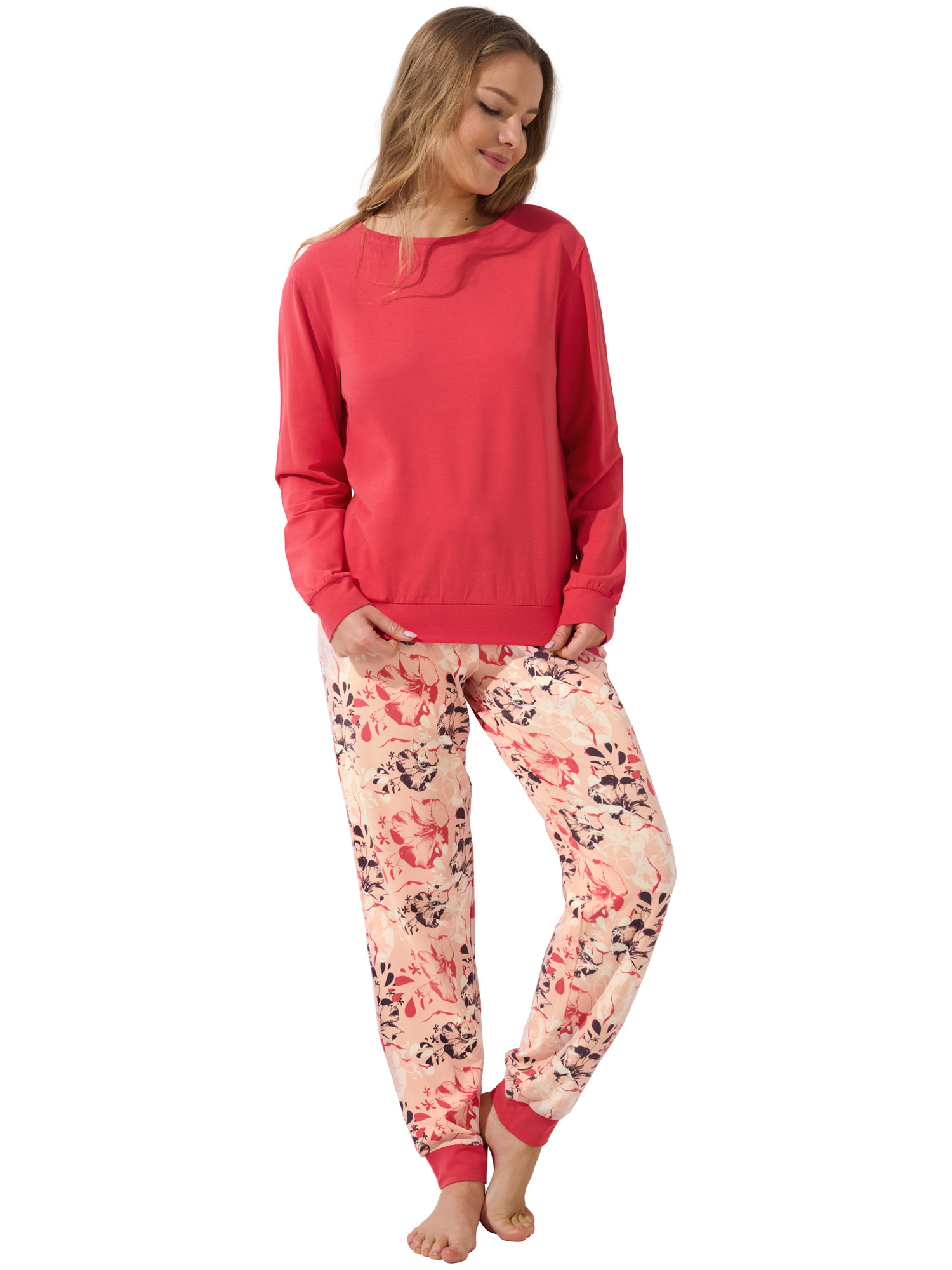 Pyjama pantalon resserré top manches longues Ocean, LISCA