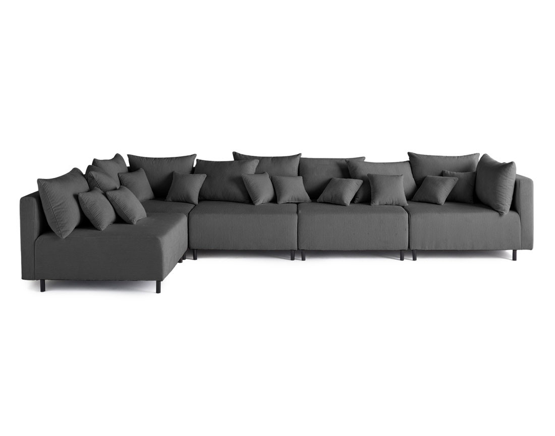 Canapé d'Angle réversible 5 places - EDINBURG, BEST MOBILIER
