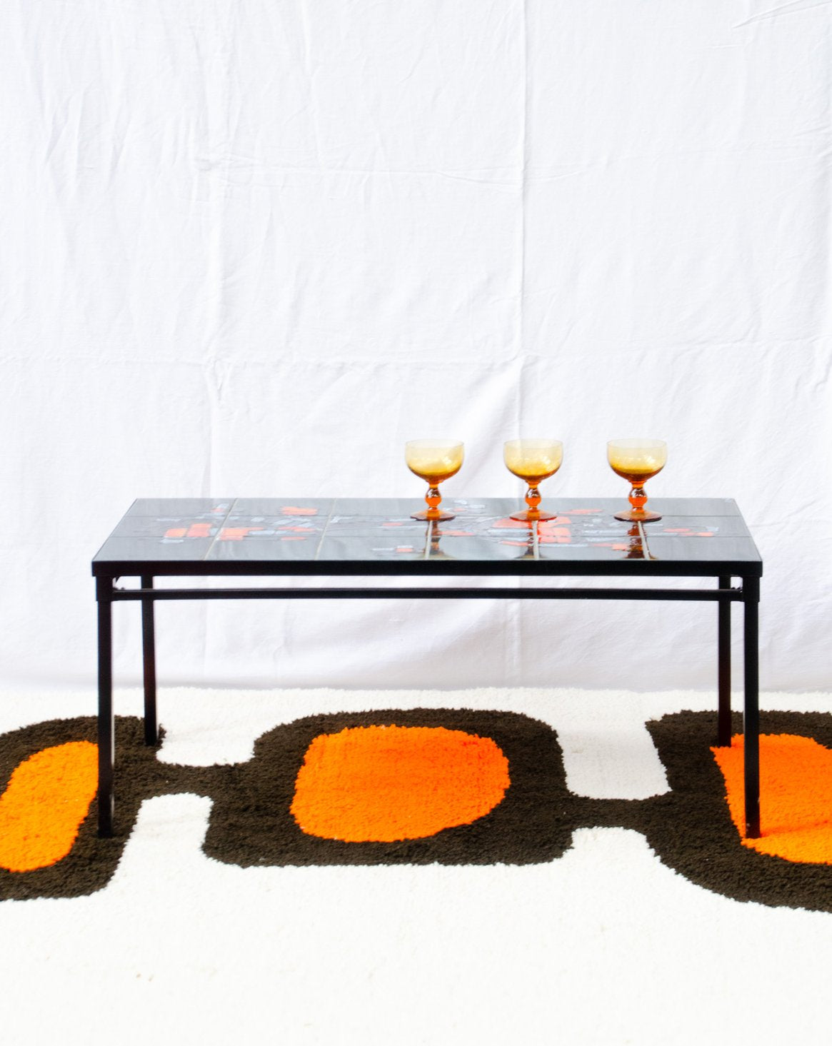Table basse en céramique Donna N°1640 - Bon état, DEBONGOUT
