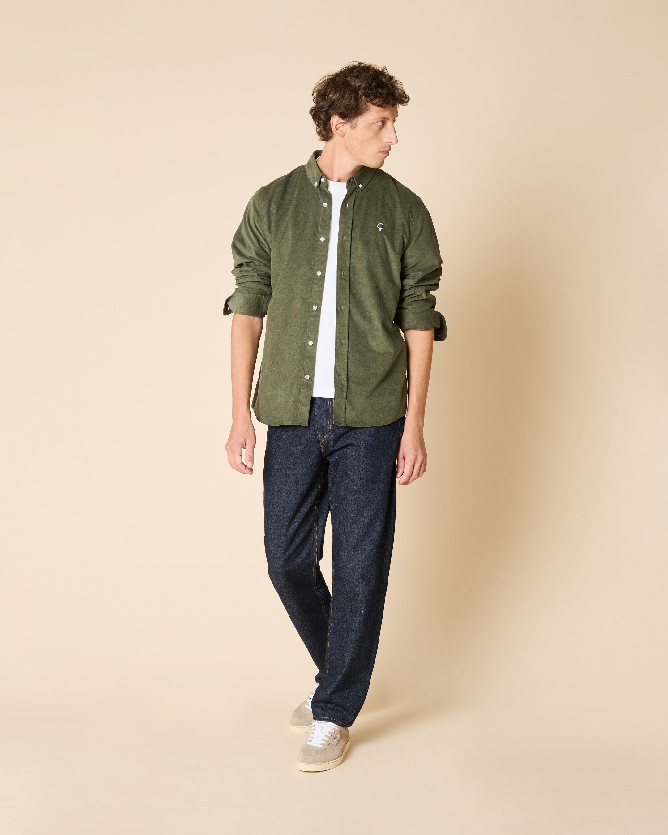 Chemise en velours côtelé, FAGUO