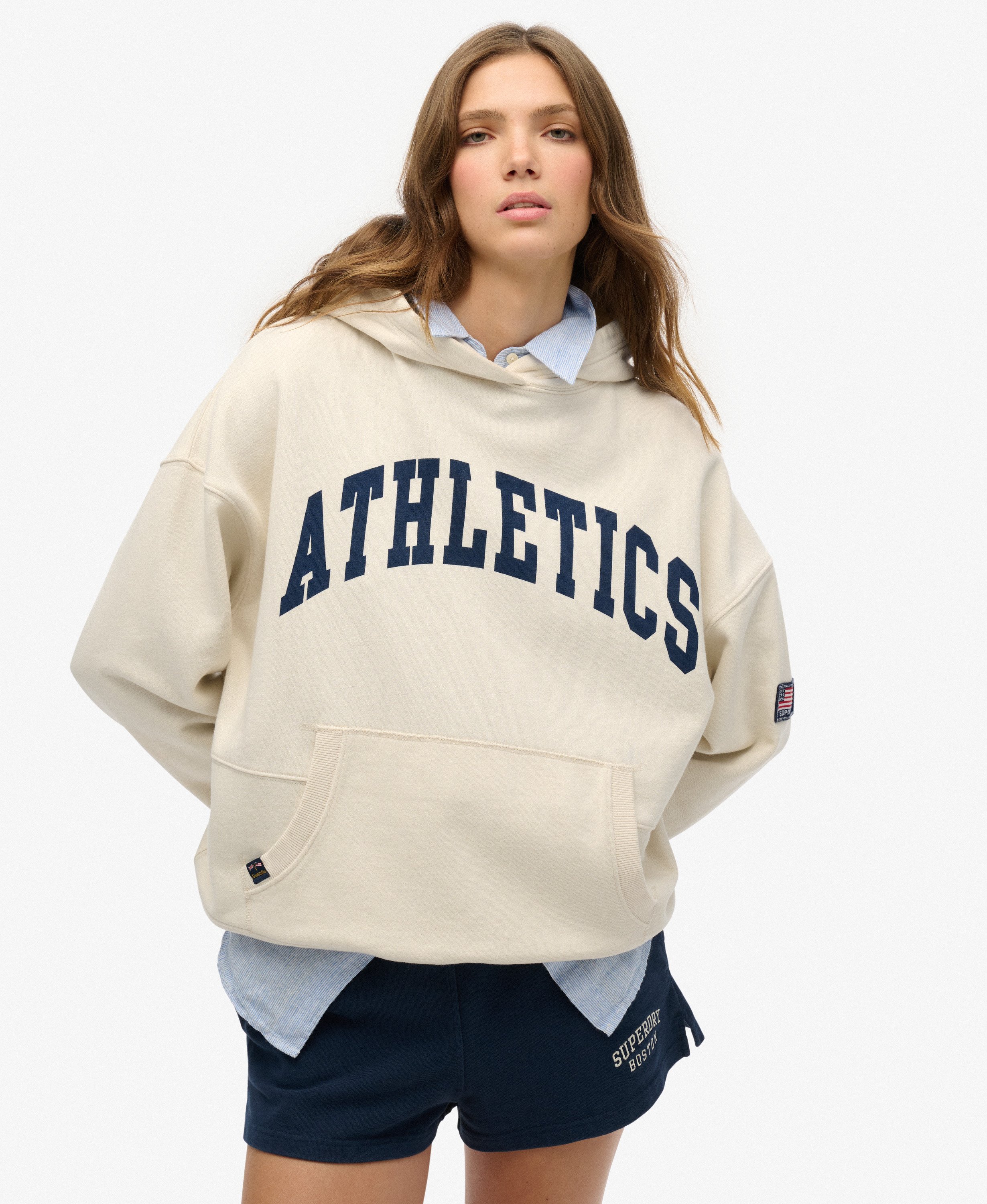 Sweat à capuche Athletic Essentials Coupe Décontractée, SUPERDRY