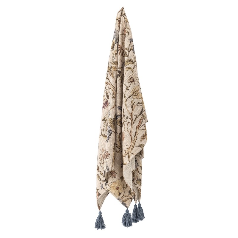 Plaid coton motif floral   YOTI, BLOOMINGVILLE