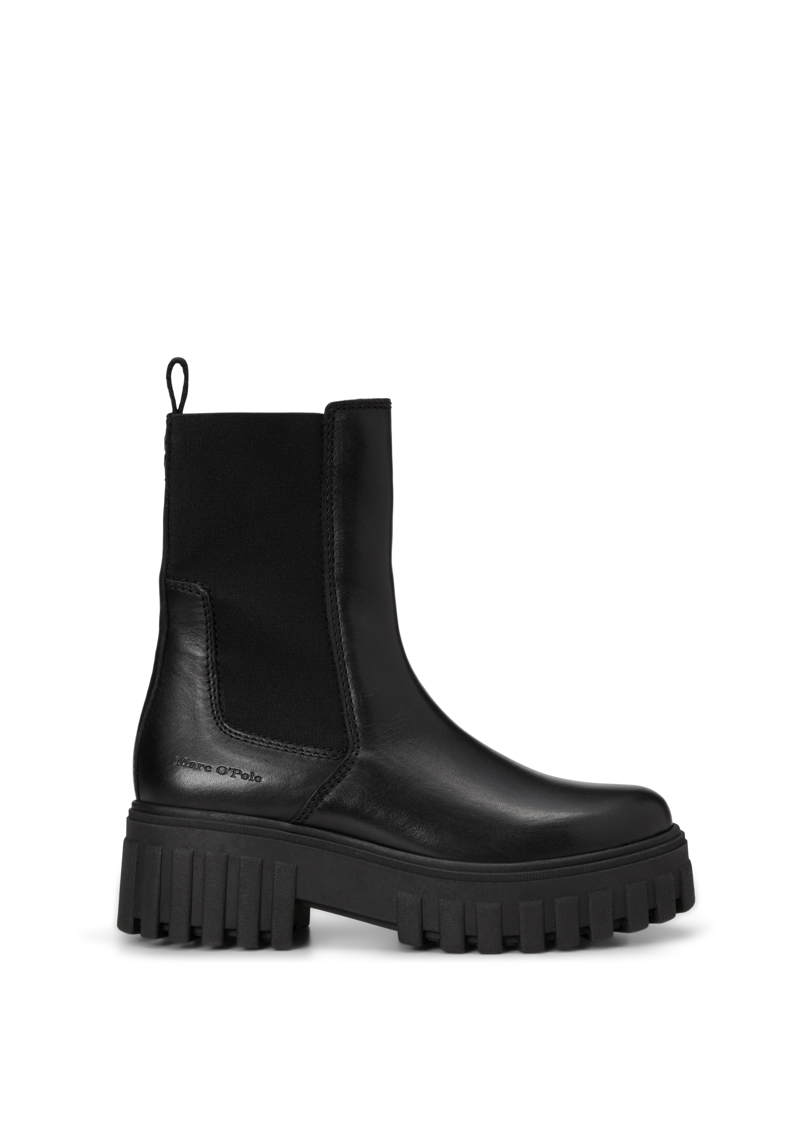 Bottines Chelsea, modèle Valva en cuir de vachette de qualité supérieure, MARC O'POLO