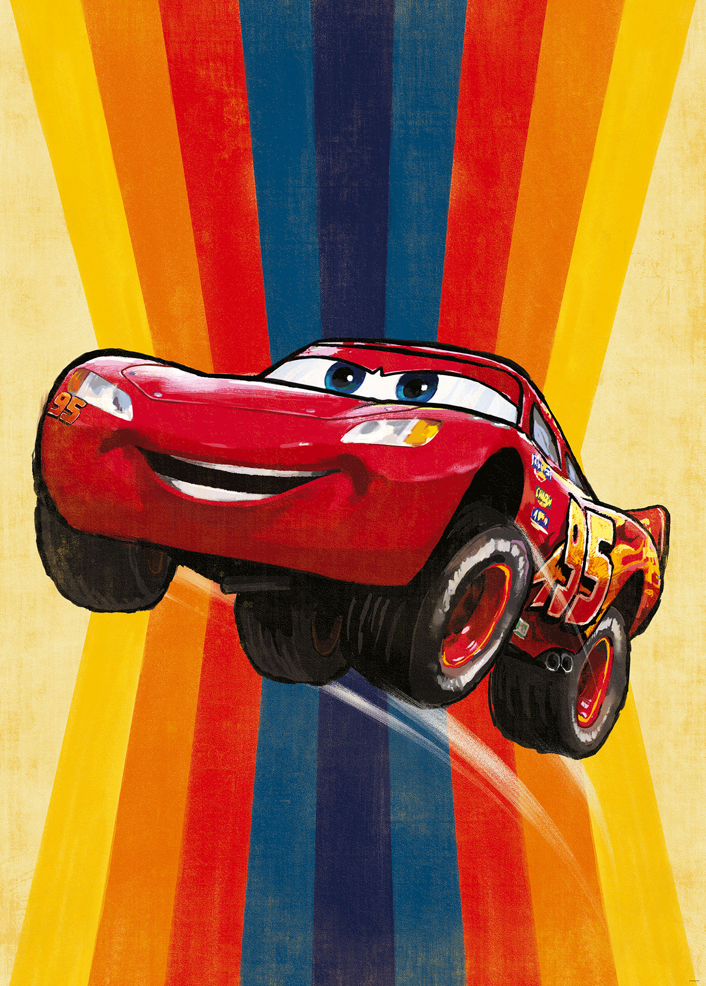 Papier peint Komar - Cars Jump - 200 x 280 cm, HEXOA