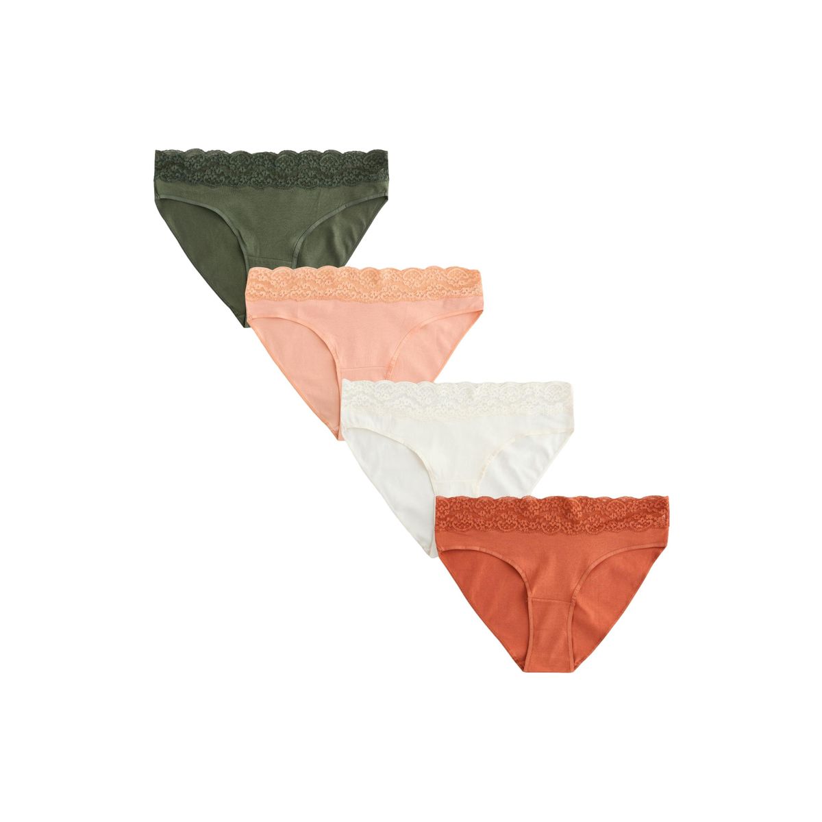 Culotte en dentelle et coton, lot de 4, NEXT