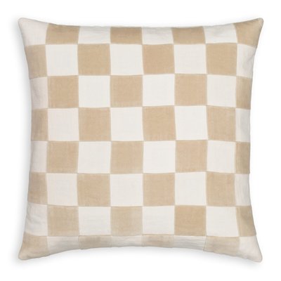 Lysmée 40 x 40cm Checkerboard 100% Cotton Cushion Cover LA REDOUTE INTERIEURS