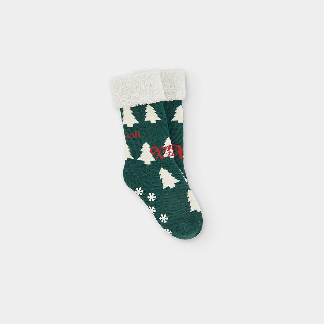 Chaussette haute imprimée sapins de Noël, BOBOLI