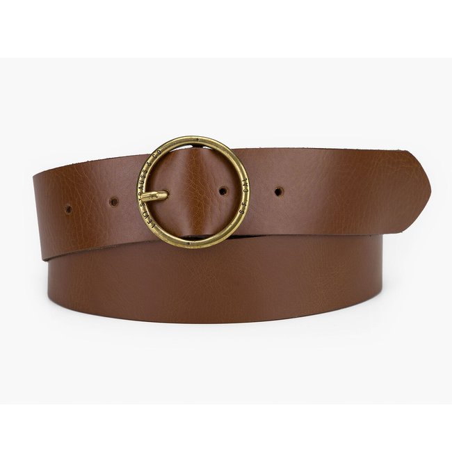 Circle leather belt, brown, Levi's | La Redoute