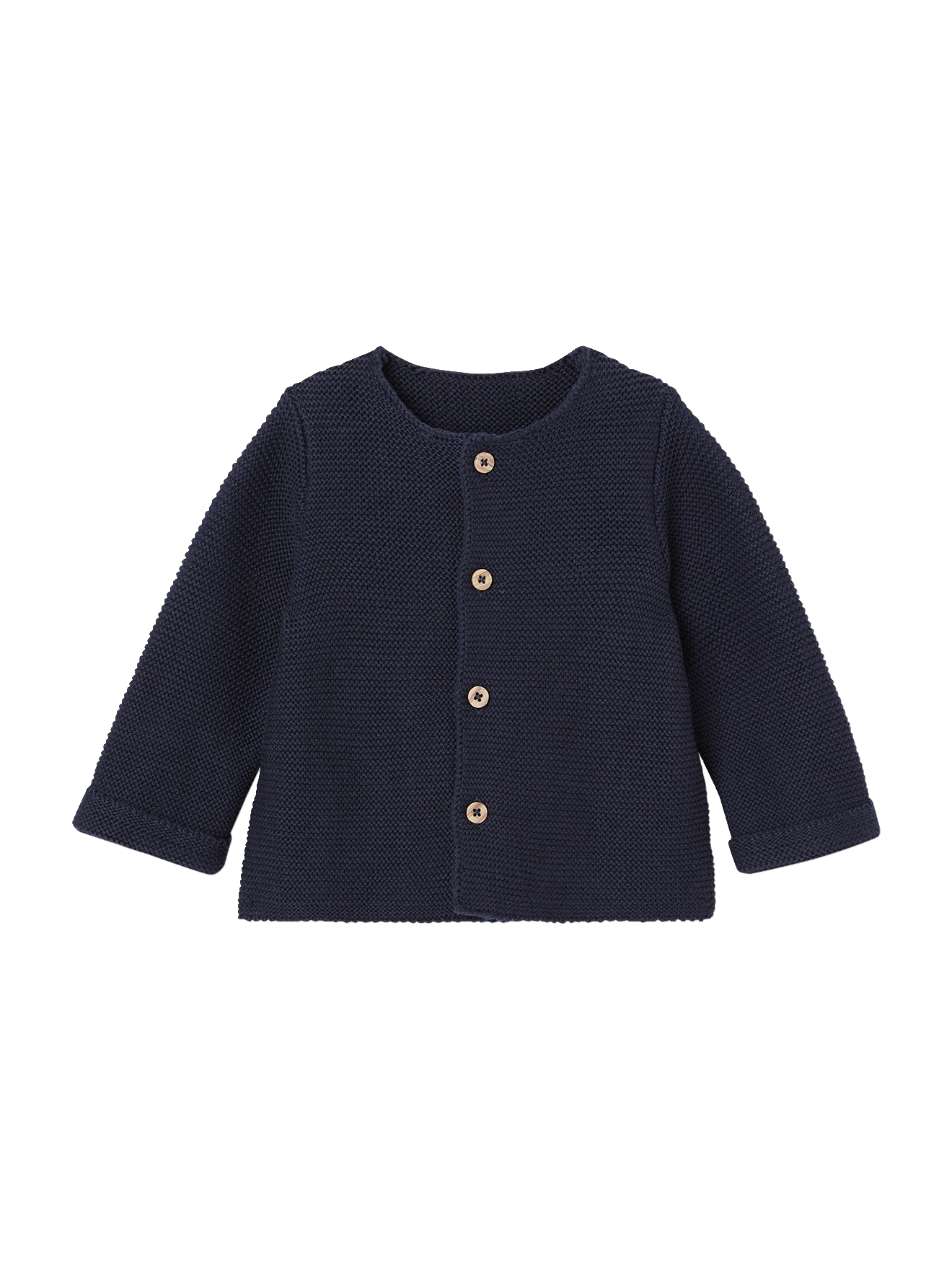 Gilet bébé naissance maille point mousse, VERTBAUDET