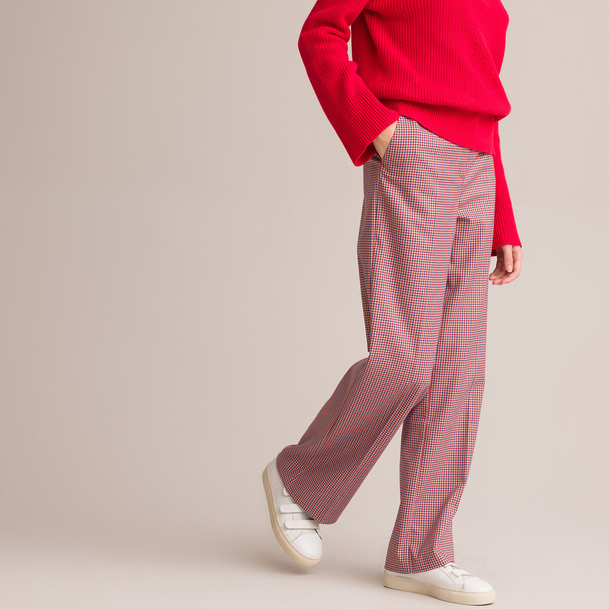 Mode Broeken Hoge taille broeken NA-KD Hoge taille broek rood casual uitstraling 