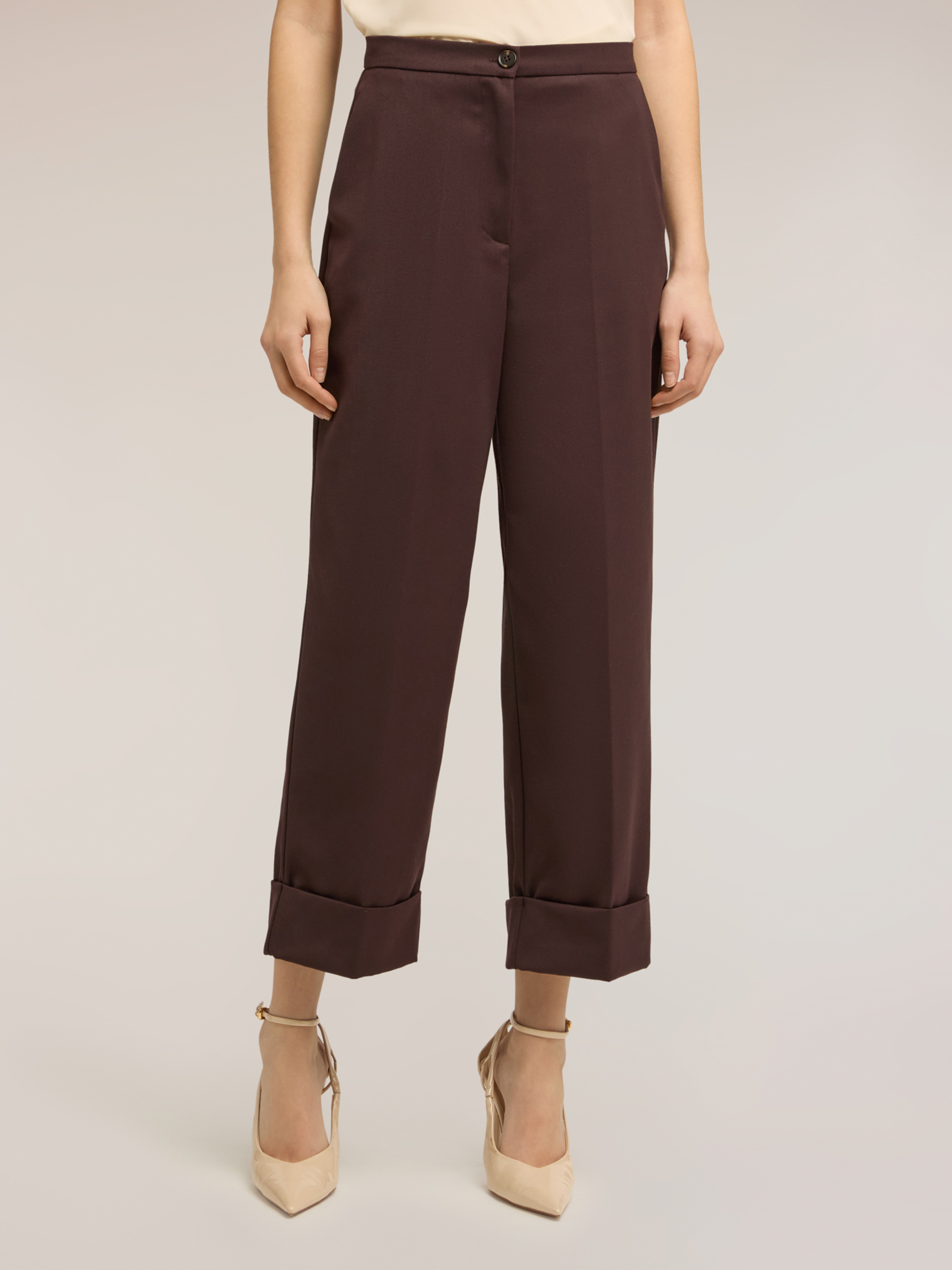 Pantalon court à revers, MOTIVI