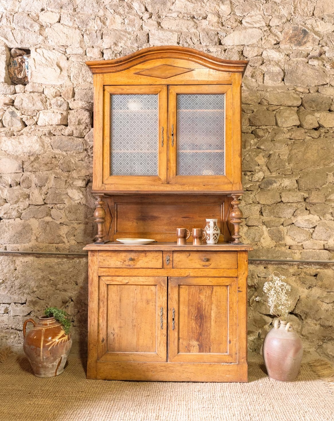 Buffet à deux corps en bois Gilbert N°1860 - Bon état, DEBONGOUT