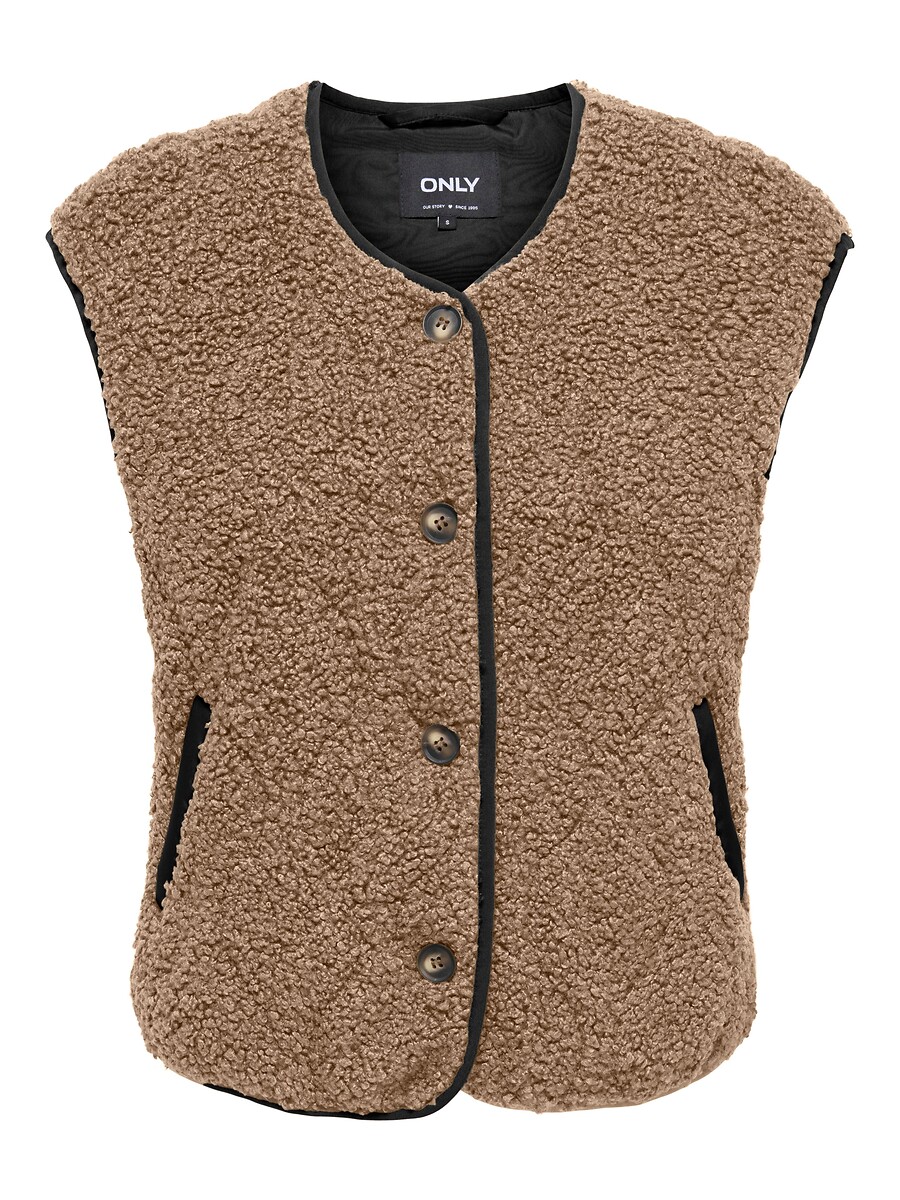 Veste sans manches en sherpa, ONLY