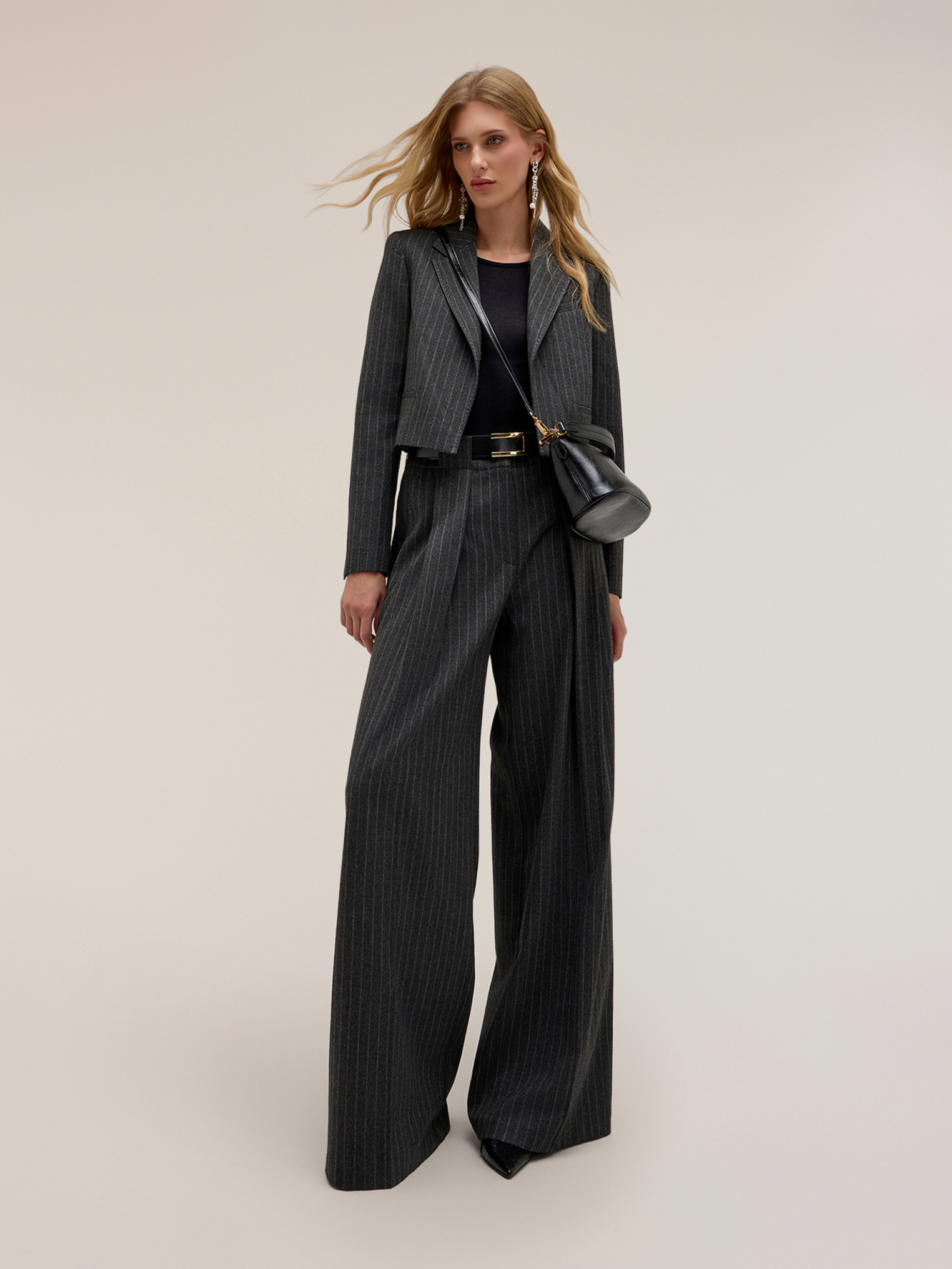 Pantalon palazzo à rayures The Tailoring Lab, MOTIVI