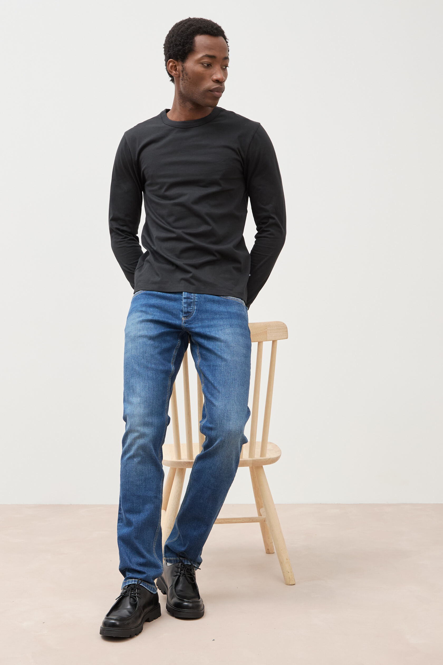 Jeans straight 5 poches, BONOBO