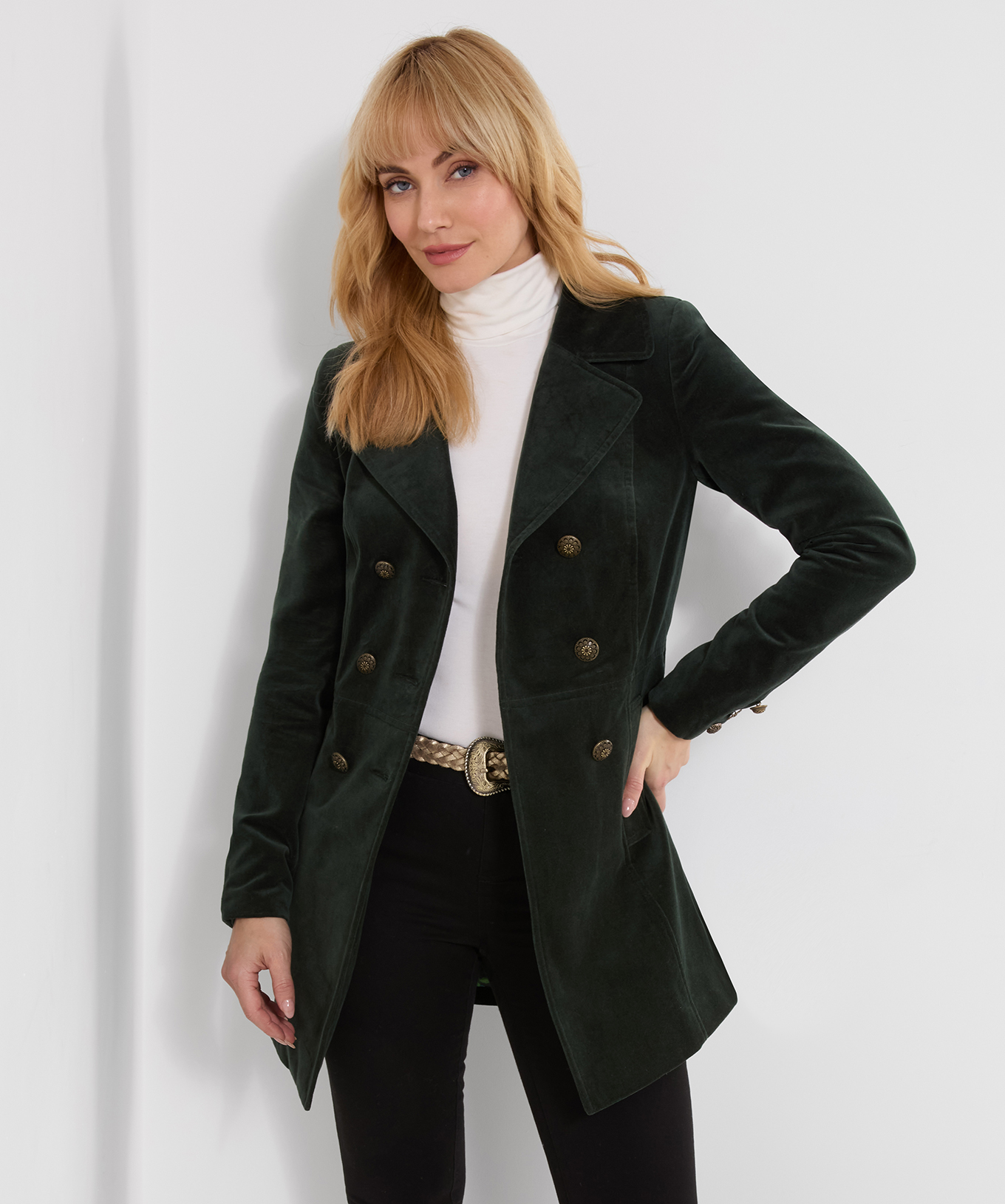Manteau Croisé en Moleskine Esme, JOE BROWNS