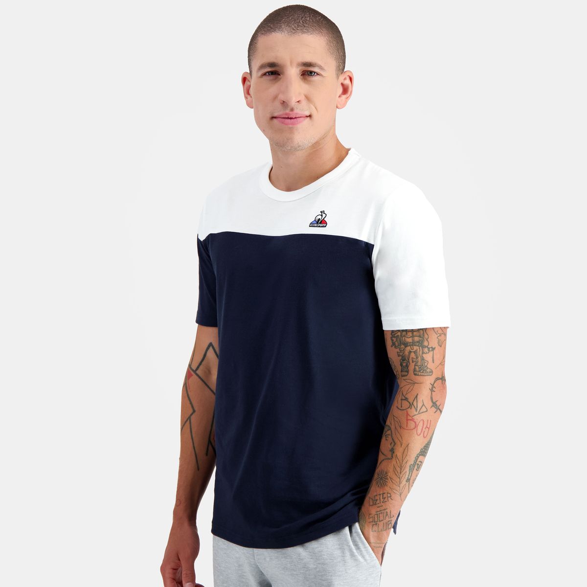 T shirt le shop coq sportif bleu