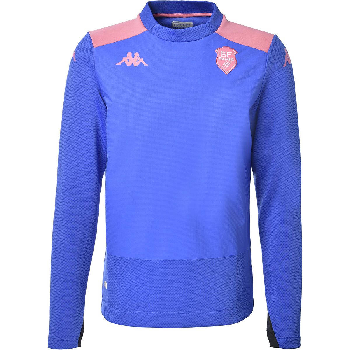 Sweatshirt de rugby apron pro 5 stade fran ais paris bleu rose