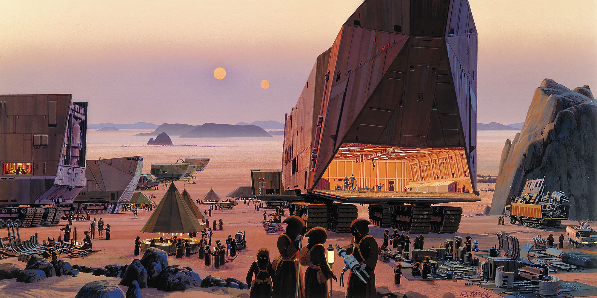 Papier peint Komar - Star Wars Classic RMQ Java Market - 500 x 250 cm, HEXOA