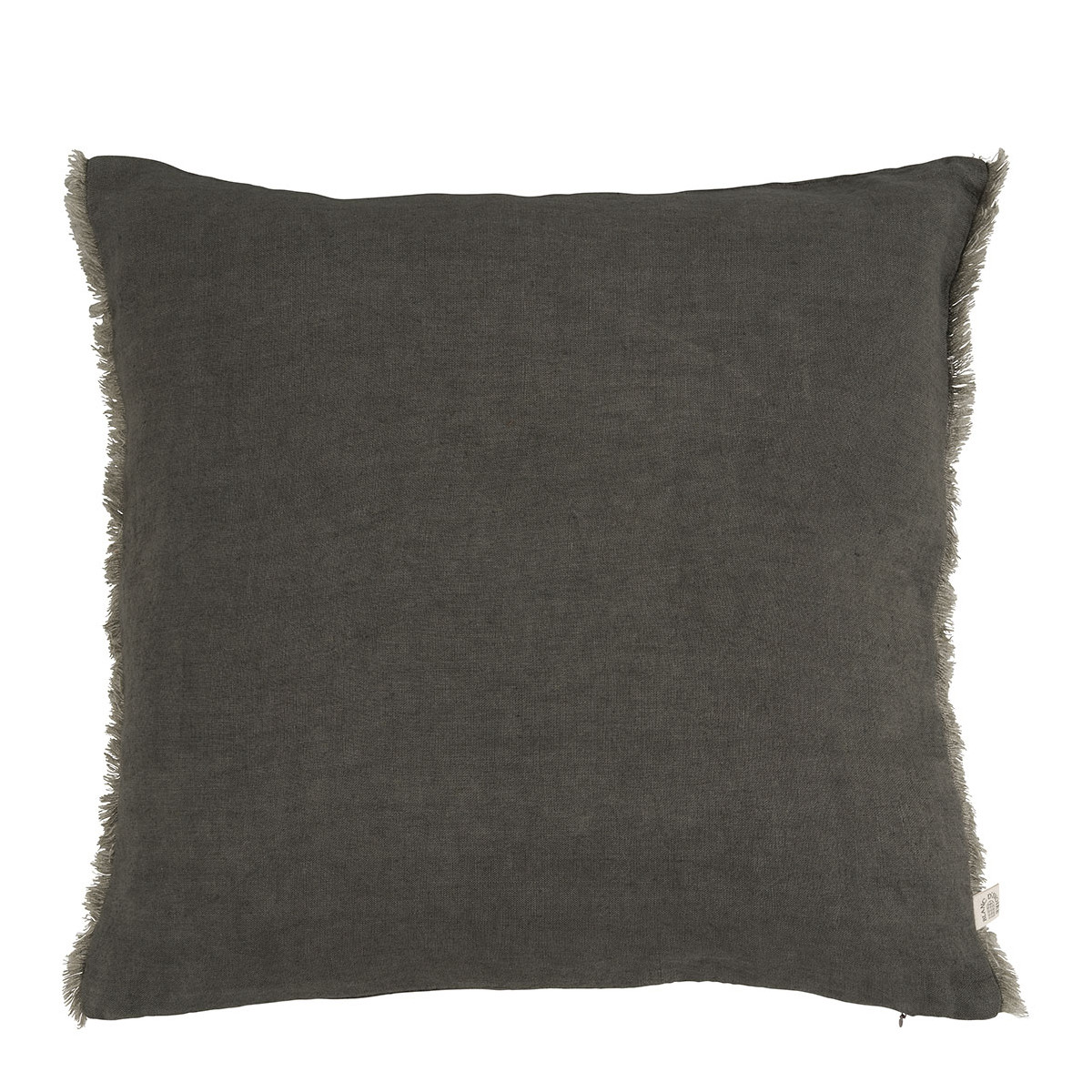 Housse de coussin lin lavé, BLANC D’IVOIRE