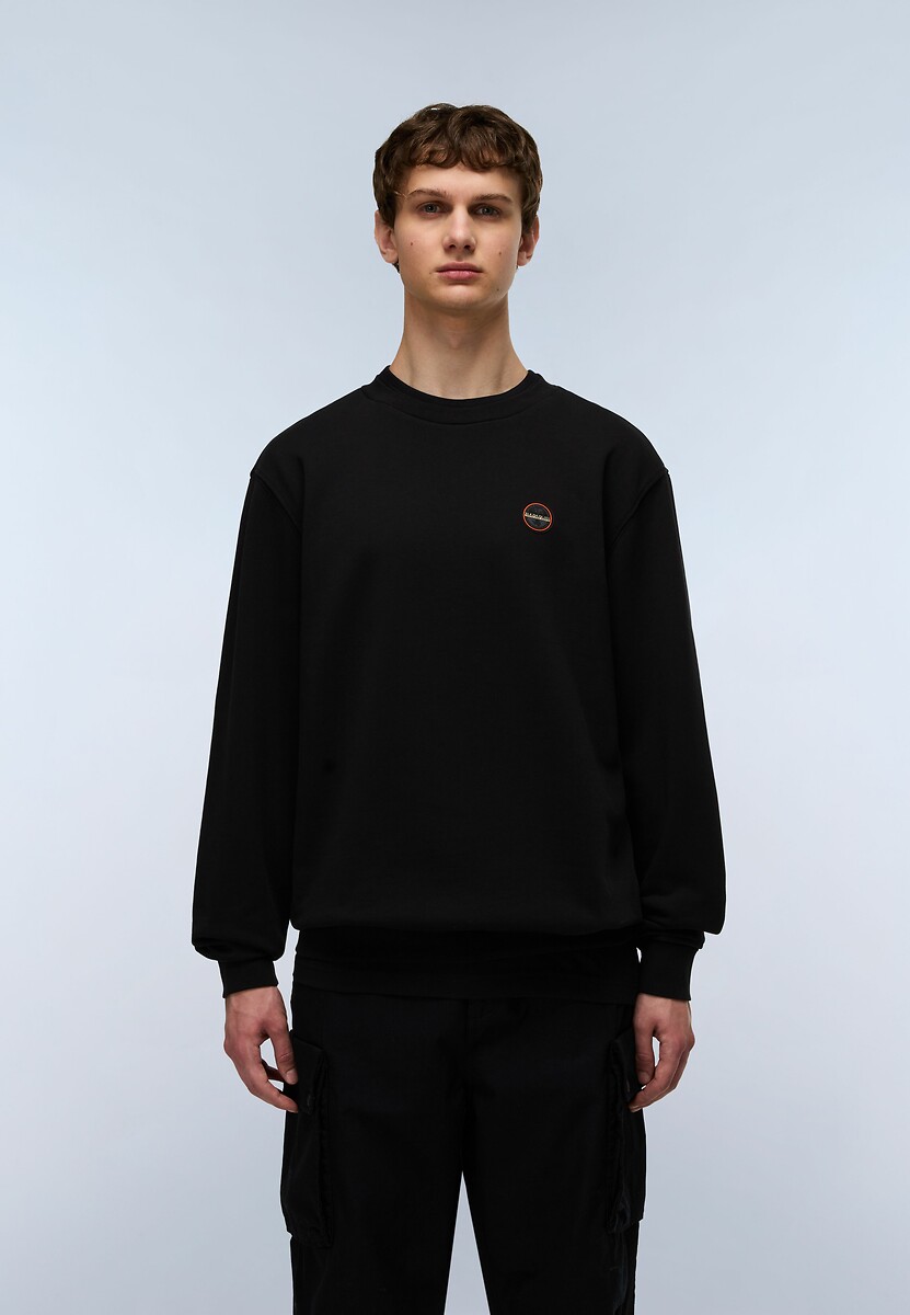 Badge Crew Neck Sweatshirt, NAPAPIJRI