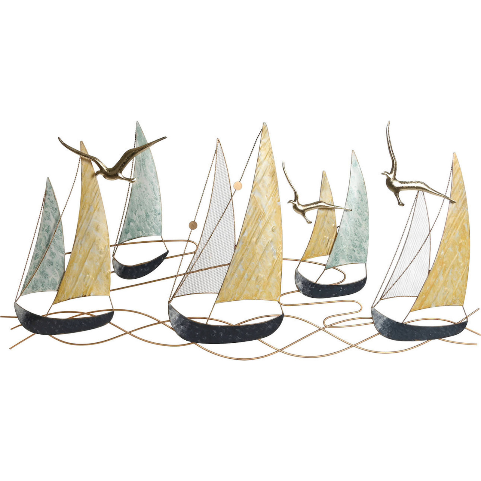 Plaque en métal vintage en forme de bateau pirate