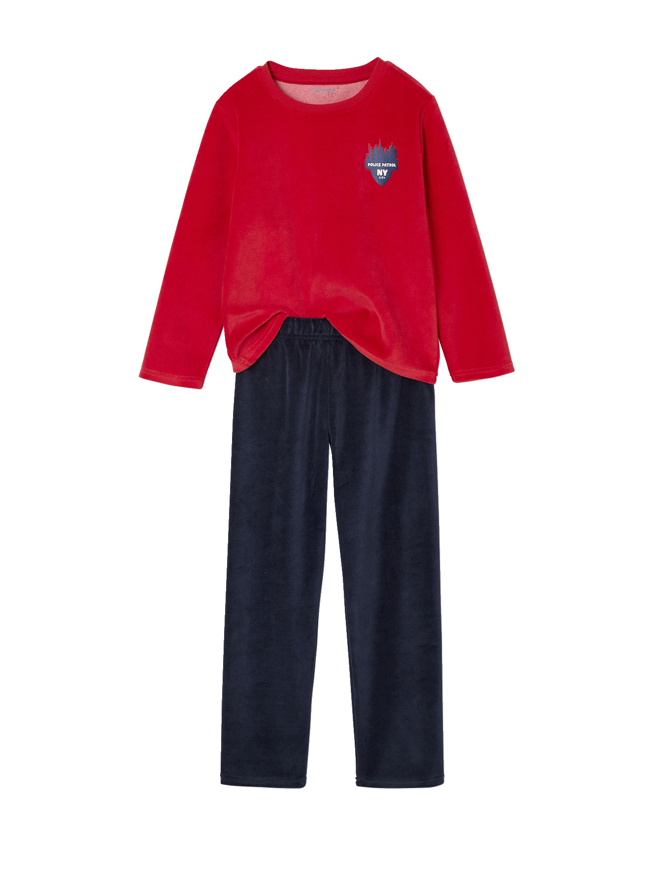 Pyjama Enfant Garçon Chaud Et Doux - Ensembles Mignons Voiture Police, Excavatrice, Camion Pompier Pour Nuit Et Maison