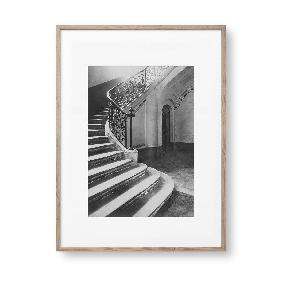 affiche encadree paris - escalier d'honneur made in france