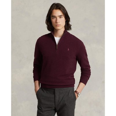 Wool Half Zip Jumper with Pony Player Embroidery POLO RALPH LAUREN