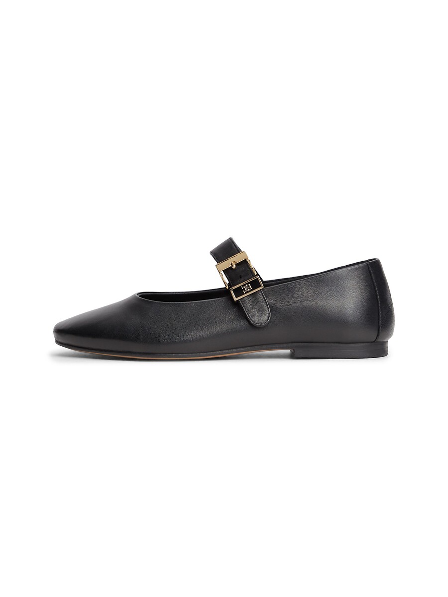 Tommy Hilfiger Bailarinas planas de piel estilo babies — photo 4