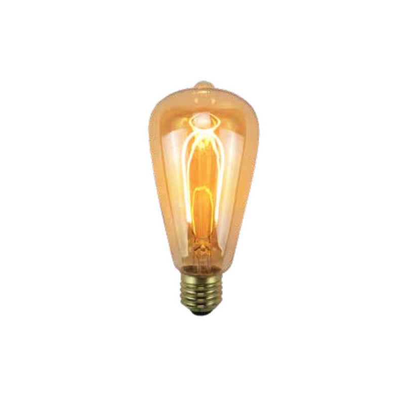 Ampoule Edison Ambrée E27 Blanc Chaud, MILLUMINE