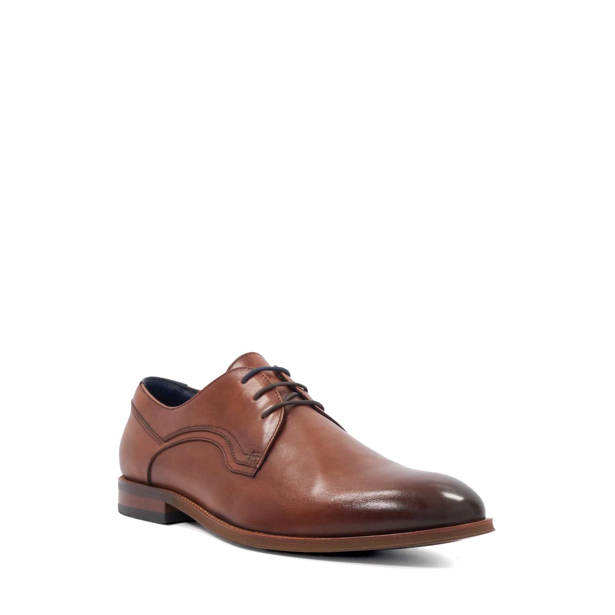Perforated Leather Derby Shoe - REDIAL, DUNE LONDON