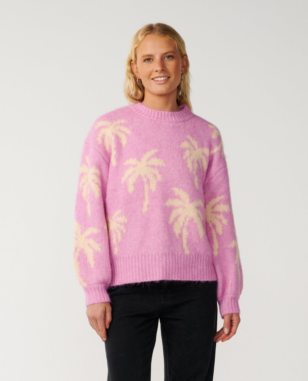 Pull col rond RETRO SWELLPALM Jacquard, RIP CURL